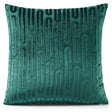 Alan Symonds Oboe Geometric Velvet Green Cushion Cover 45cm x 45cm (18"x18") Cushion Cover Alan Symonds   