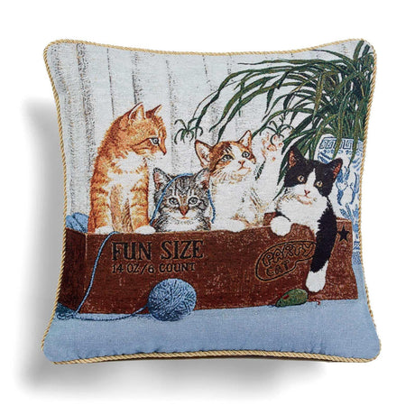 Alan Symonds Kittens Tapestry Cushion Cover 45cm x 45cm (18"x18") Cushion Cover Alan Symonds   