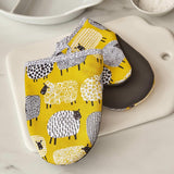 Dotty Sheep Luxury Neoprene Micro Mitts Set Oven Gloves Ulster Weavers   