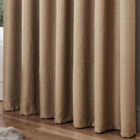 Diamond Blackout Eyelet Curtains Mink Eyelet Curtains Alan Symonds   