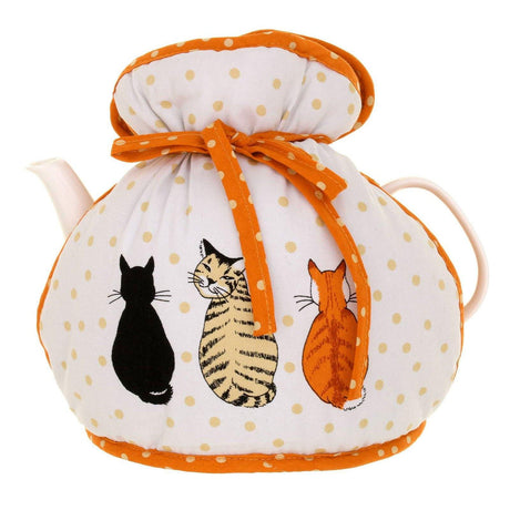 Cats in Waiting Luxury Cotton Muff Tea Cosy Tea Cosy Ulster Weavers   