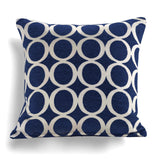 Alan Symonds Large Oh! Cushion Cover Navy 45cm x 45cm (18"x18") Cushion Cover Alan Symonds   