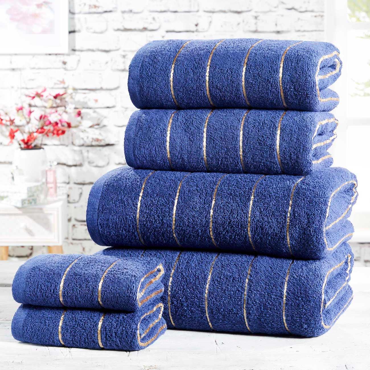 Royal blue towel discount set