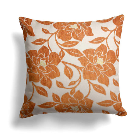 Alan Symonds Peony Cushion Cover Orange 45cm x 45cm (18"x18") Cushion Cover Alan Symonds   