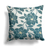 Alan Symonds Peony Cushion Cover Teal 45cm x 45cm (18"x18") Cushion Cover Alan Symonds   