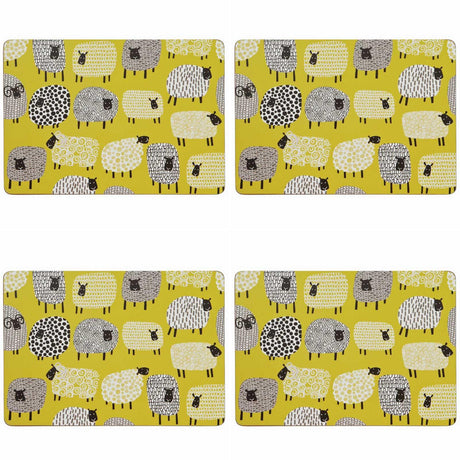 Dotty Sheep Pack of 4 Placemats Placemats & Coasters Ulster Weavers   