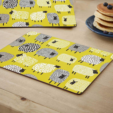 Dotty Sheep Pack of 4 Placemats Placemats & Coasters Ulster Weavers   