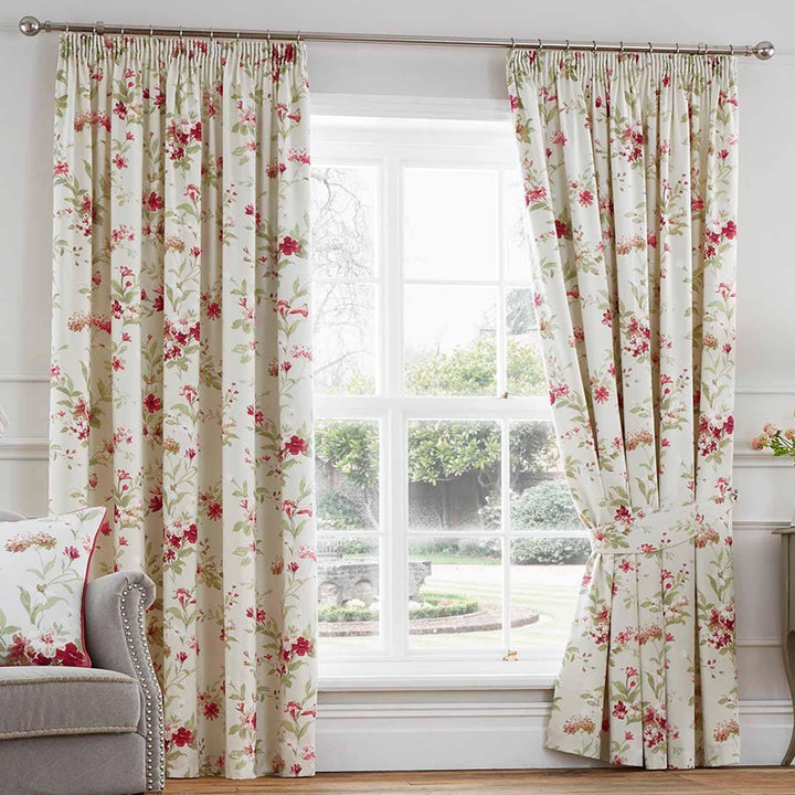 Jeannie Floral Tape Top Curtains – Ideal