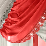 Jewelled Red Voile Curtain Swags Voile Curtain Alan Symonds   