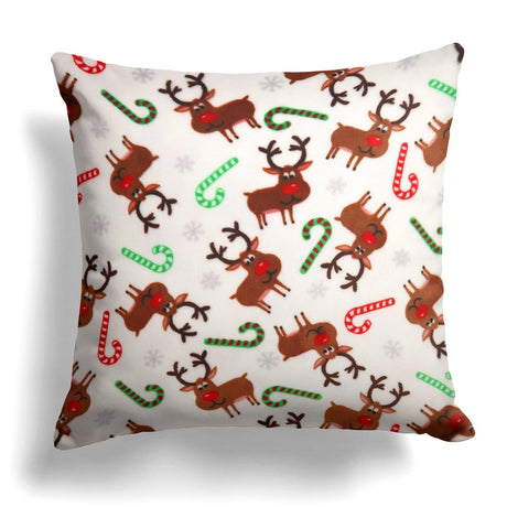 Alan Symonds Rudolph Candy Cane Cushion Cover 45cm x 45cm (18"x18") Cushion Cover Alan Symonds   