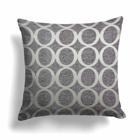 Alan Symonds Large Oh! Cushion Cover Silver 55cm x 55cm (22"x22") Cushion Cover Alan Symonds   