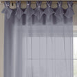 Tiara Diamante Tab Top Voile Curtain Panels Silver Voile Curtain Alan Symonds 57'' x 72''  