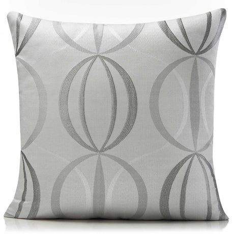 Alan Symonds Large Omega Cushion Cover Silver 55cm x 55cm (22"x22") Cushion Cover Alan Symonds   