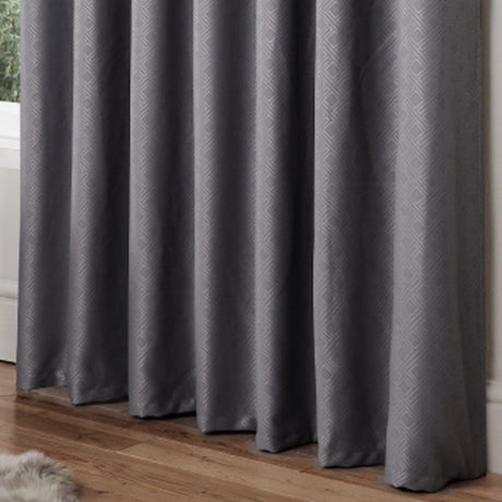 Diamond Blackout Eyelet Curtains Silver Eyelet Curtains Alan Symonds   