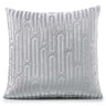 Alan Symonds Oboe Geometric Velvet Silver Cushion Cover 45cm x 45cm (18"x18") Cushion Cover Alan Symonds   