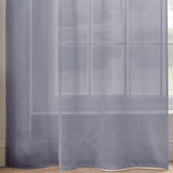 Tiara Diamante Tab Top Voile Curtain Panels Silver Voile Curtain Alan Symonds   