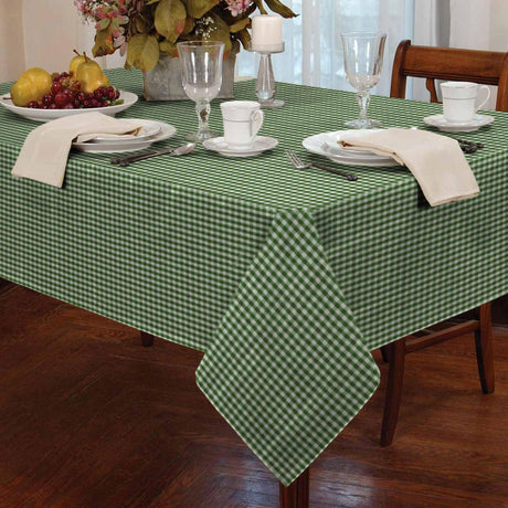 Gingham Check Green Tablecloths Tablecloths & Runners Alan Symonds 36'' x 36''  