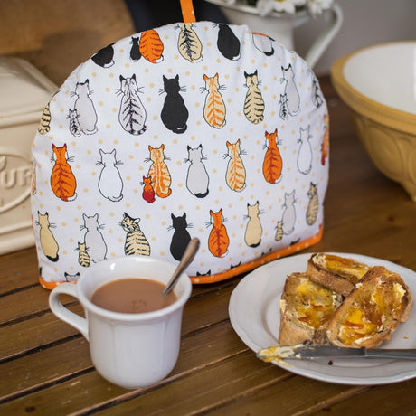 Cats in Waiting Luxury Cotton Tea Cosy Tea Cosy Ulster Weavers   