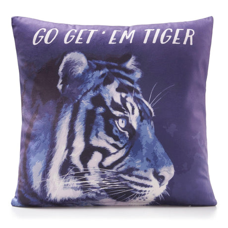 Alan Symonds Go Get 'Em Tiger Cushion Cover 45cm x 45cm (18"x18") Cushion Cover Alan Symonds   