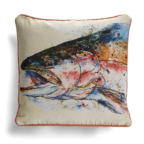 Alan Symonds Trout Tapestry Cushion Cover 45cm x 45cm (18"x18") Cushion Cover Alan Symonds   