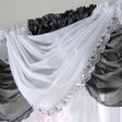 Jewelled White Voile Curtain Swags Voile Curtain Alan Symonds   